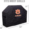 YouTheFan NCAA Heavy Duty Waterproof Grill Cover – UV Resistant, Durable Polyester BBQ Cover, Weatherproof Protection for Outdoor Gas or Charcoal Grills, for Grills up to 5’ Wide(Auburn Tigers)