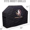 YouTheFan NCAA Heavy Duty Waterproof Grill Cover – UV Resistant, Durable Polyester BBQ Cover, Weatherproof Protection for Outdoor Gas or Charcoal Grills, for Grills up to 5’ Wide(Florida State Seminoles)