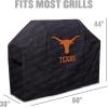YouTheFan NCAA Heavy Duty Waterproof Grill Cover – UV Resistant, Durable Polyester BBQ Cover, Weatherproof Protection for Outdoor Gas or Charcoal Grills, for Grills up to 5’ Wide(Texas Longhorns)