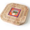 YouTheFan NCAA Licensed Fan Cribbage Wood Board Game(Clemson Tigers)