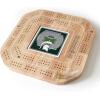 YouTheFan NCAA Licensed Fan Cribbage Wood Board Game(Michigan State Spartans)
