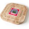 YouTheFan NCAA Licensed Fan Cribbage Wood Board Game(Nebraska Cornhuskers)