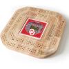 YouTheFan NCAA Licensed Fan Cribbage Wood Board Game(Oklahoma Sooners)