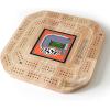 YouTheFan NCAA Licensed Fan Cribbage Wood Board Game(Oklahoma State Cowboys)