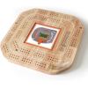YouTheFan NCAA Licensed Fan Cribbage Wood Board Game(Texas Longhorns)