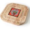 YouTheFan NCAA Licensed Fan Cribbage Wood Board Game(Texas Tech Red Raiders)