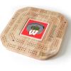 YouTheFan NCAA Licensed Fan Cribbage Wood Board Game(Wisconsin Badgers)