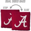 YouTheFan Officially-Licensed NCAA Set of 8 Cornhole Bags – All Weather Dual Sided Slide & Stop – Regulation Size with Carry case(Alabama Crimson Tide)