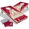 YouTheFan NCAA 2′ x 4′ Slogan Series Professional Wood Cornhole Game with Logo Bags(Alabama Crimson Tide)