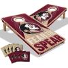 YouTheFan NCAA 2′ x 4′ Slogan Series Professional Wood Cornhole Game with Logo Bags(Florida State Seminoles)