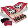 YouTheFan NCAA 2′ x 4′ Slogan Series Professional Wood Cornhole Game with Logo Bags(Georgia Bulldogs)