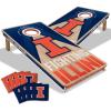 YouTheFan NCAA 2′ x 4′ Slogan Series Professional Wood Cornhole Game with Logo Bags(Illinois Fighting Illini)