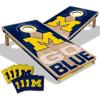 YouTheFan NCAA 2′ x 4′ Slogan Series Professional Wood Cornhole Game with Logo Bags(Michigan Wolverines)