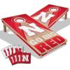 YouTheFan NCAA 2′ x 4′ Slogan Series Professional Wood Cornhole Game with Logo Bags(Nebraska Cornhuskers)