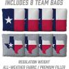 YouTheFan State of Texas 2’ x 4’ Professional Wood Cornhole Game with Bags