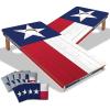 YouTheFan State of Texas 2’ x 4’ Professional Wood Cornhole Game with Bags