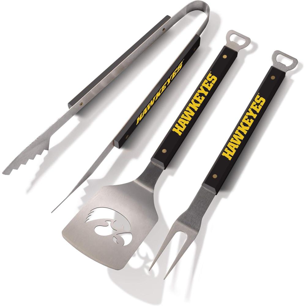imageYouTheFan NCAA Spirit Series 3pc BBQ SetIowa Hawkeyes