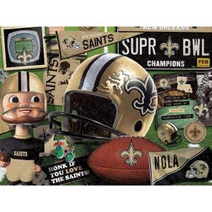 YouTheFan NFL Wooden Retro Series Puzzle, 17.75 x 13.25 Inches, 333 Pieces(New Orleans Saints)