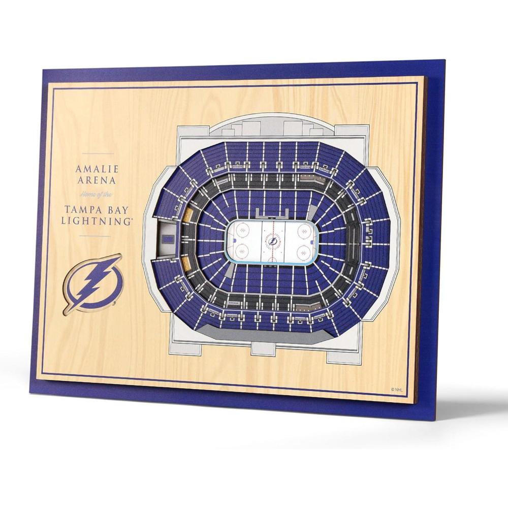 imageYouTheFan NHL 5Layer 17 x 13 StadiumViews 3D Wall ArtTampa Bay Lightning