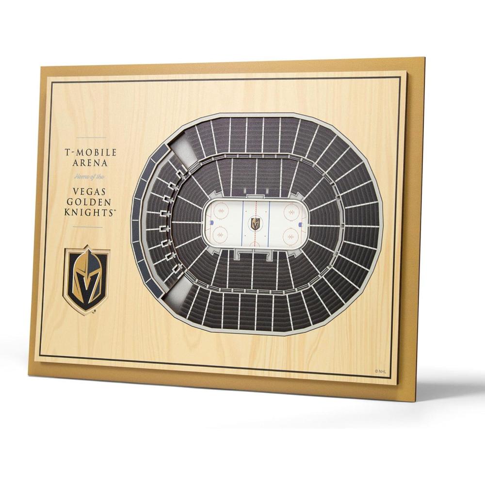imageYouTheFan NHL 5Layer 17 x 13 StadiumViews 3D Wall ArtVegas Golden Knights