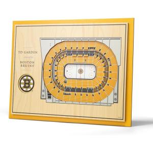 YouTheFan NHL 5-Layer 17 x 13 StadiumViews 3D Wall Art(Boston Bruins)
