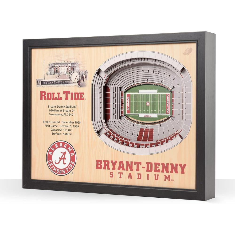imageYouTheFan NCAA 25Layer StadiumView Wall ArtAlabama Crimson Tide
