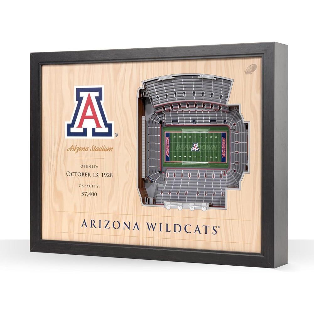 imageYouTheFan NCAA 25Layer StadiumView Wall ArtArizona Wildcats FB