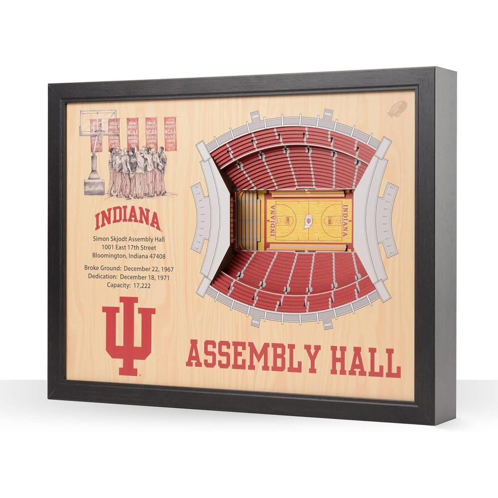imageYouTheFan NCAA 25Layer StadiumView Wall ArtIndiana Hoosiers