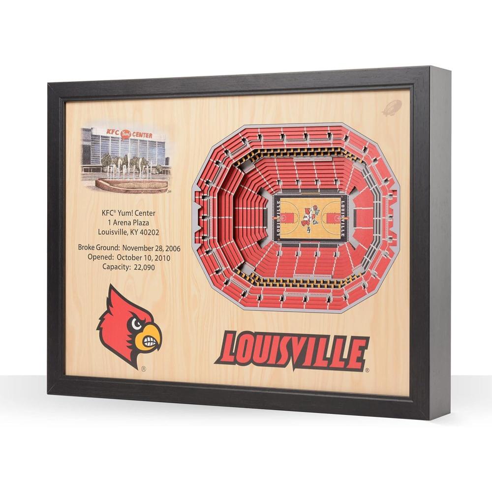 imageYouTheFan NCAA 25Layer StadiumView Wall ArtLouisville Cardinals BB