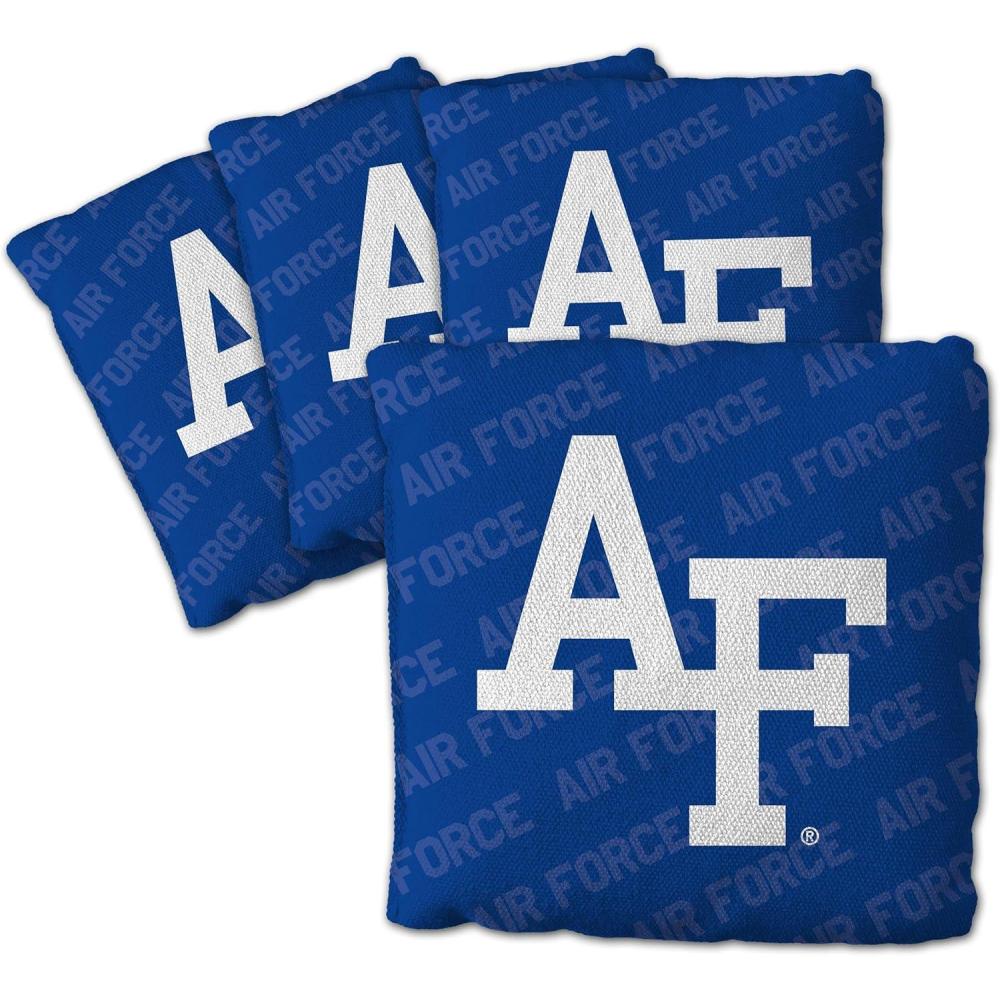 imageYouTheFan OfficiallyLicensed NCAA Set of 4 Cornhole Bags All Weather Regulation 6 x 6 Size 16oz Weight Designed in USAAir Force Academy Blue
