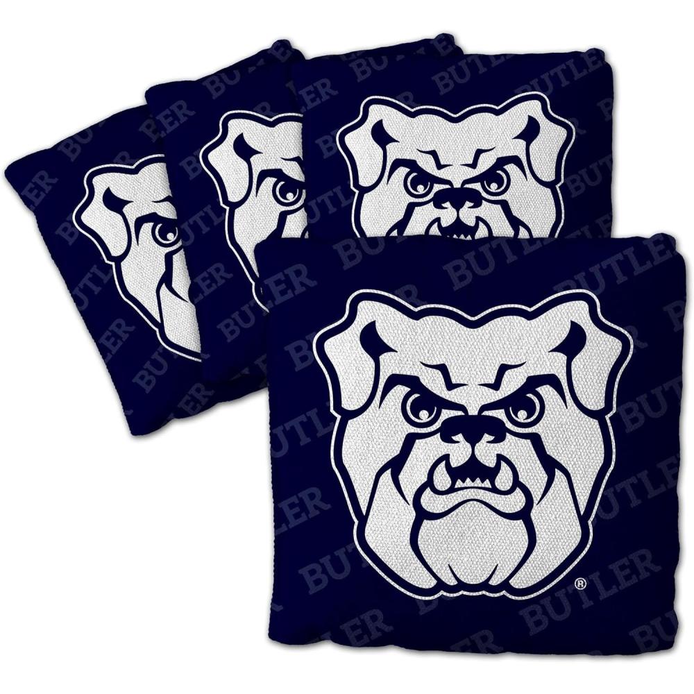 imageYouTheFan OfficiallyLicensed NCAA Set of 4 Cornhole Bags  All Weather Regulation 6 x 6 Size  16oz Weight  Designed in USAButler Bulldogs  Blue