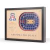 YouTheFan NCAA 25-Layer StadiumView Wall Art(Arizona Wildcats BB)