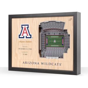 YouTheFan NCAA 25-Layer StadiumView Wall Art(Arizona Wildcats FB)