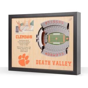 YouTheFan NCAA 25-Layer StadiumView Wall Art(Clemson Tigers)