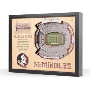 YouTheFan NCAA 25-Layer StadiumView Wall Art(Florida State Seminoles FB)