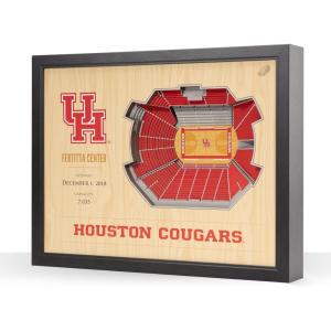 YouTheFan NCAA 25-Layer StadiumView Wall Art(Houston Cougars BB)