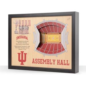 YouTheFan NCAA 25-Layer StadiumView Wall Art(Indiana Hoosiers)