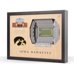 YouTheFan NCAA 25-Layer StadiumView Wall Art(Iowa Hawkeyes FB)