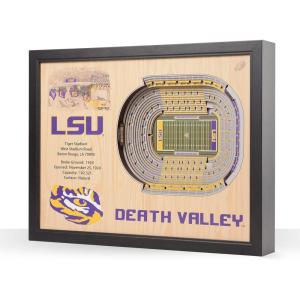 YouTheFan NCAA 25-Layer StadiumView Wall Art(LSU Tigers FB)