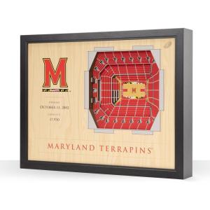 YouTheFan NCAA 25-Layer StadiumView Wall Art(Maryland Terrapins BB)