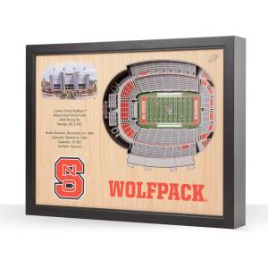 YouTheFan NCAA 25-Layer StadiumView Wall Art(NC State Wolfpack FB)