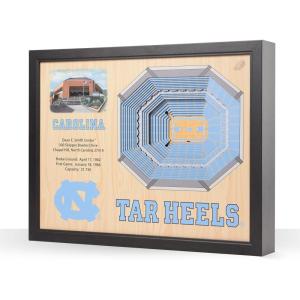 YouTheFan NCAA 25-Layer StadiumView Wall Art(North Carolina Tar Heels BB)