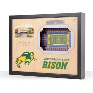 YouTheFan NCAA 25-Layer StadiumView Wall Art(North Dakota State Bison FB)