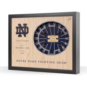 YouTheFan NCAA 25-Layer StadiumView Wall Art(Notre Dame Fighting Irish)