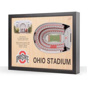 YouTheFan NCAA 25-Layer StadiumView Wall Art(Ohio State Buckeyes)