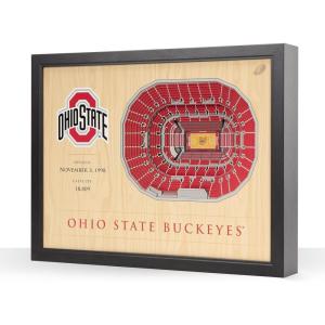 YouTheFan NCAA 25-Layer StadiumView Wall Art(Ohio State Buckeyes BB)