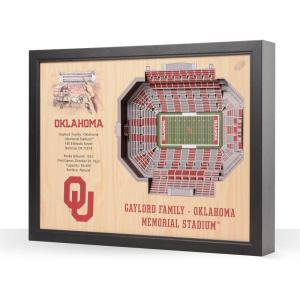 YouTheFan NCAA 25-Layer StadiumView Wall Art(Oklahoma Sooners FB)