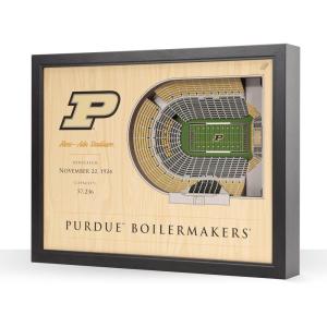 YouTheFan NCAA 25-Layer StadiumView Wall Art(Purdue Boilermakers FB)