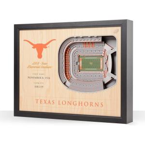 YouTheFan NCAA 25-Layer StadiumView Wall Art(Texas Longhorns FB)