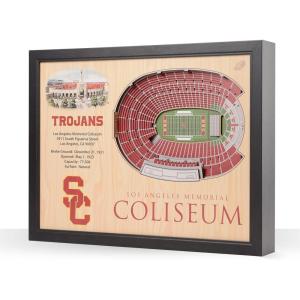 YouTheFan NCAA 25-Layer StadiumView Wall Art(USC Trojans)